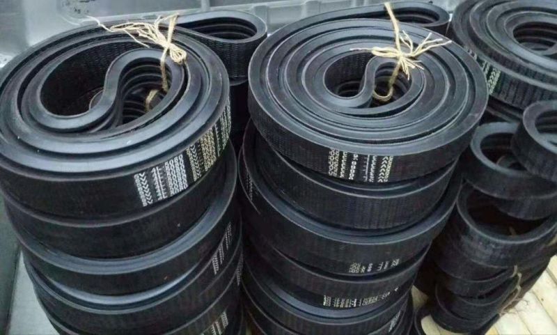 High Quality Mud Pumping Stone Crusher Wrapped Banded Rubber V Belt 8V5080