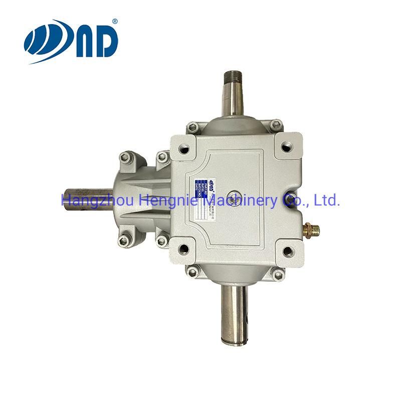 T Series 90 Degree Aluminum Right Angle Bevel Gearbox Agricultural Machinery Parts for Salt Spreaders Spreader Fertiliser Sp