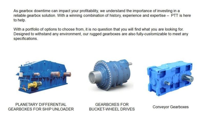 High Quality Gearbox Speed Reducer for Sand Mixer