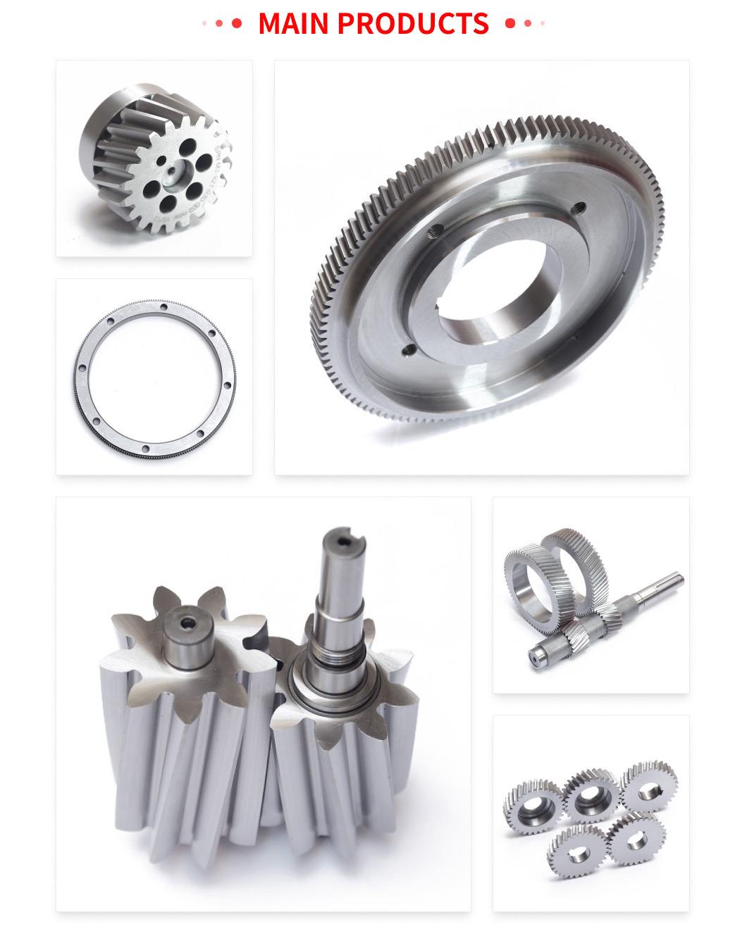 Cast Steel OEM Shaft Hard External Helical Rack Spur Transmission Gear Manufacture