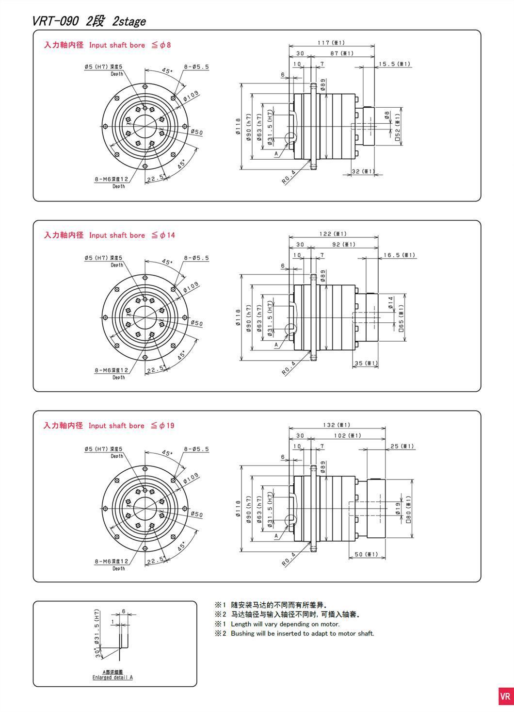 Shimpo Gear Box Vrt-090c Series Reducer for Printing Machine