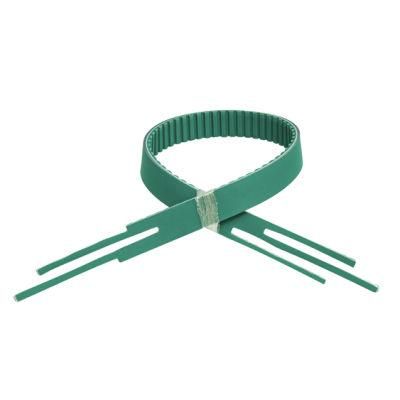 10-T5+Nft PU Industrial Teeth Timing Tansmission Belt with Green Cloth