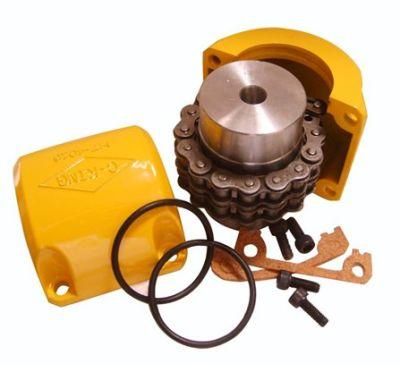 Kc3012~12022 Yellow Aluminum Cover Inch and Metric Chain Coupling with Hardened Teeth