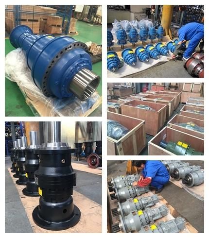 Cast Iron Suspended Cranes Inline Helical Reducer Gearbox