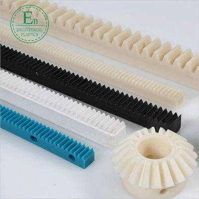 Self-Lubricating White Plastic Transmission PTFE Rack and Pinion Wheel