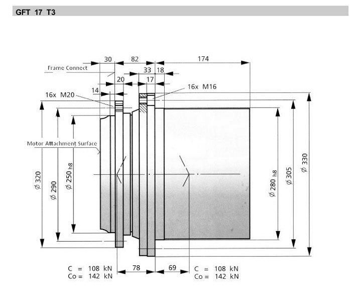 Rexroth Gft17t3 Travel Drive Gearbox Manufacturer