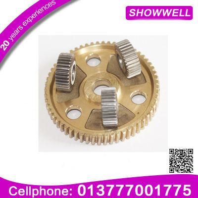 Precision Small Stainless Steel Spur Gear, Metal Double Spur Gear for Machine Planetary/Transmission/Starter Gear