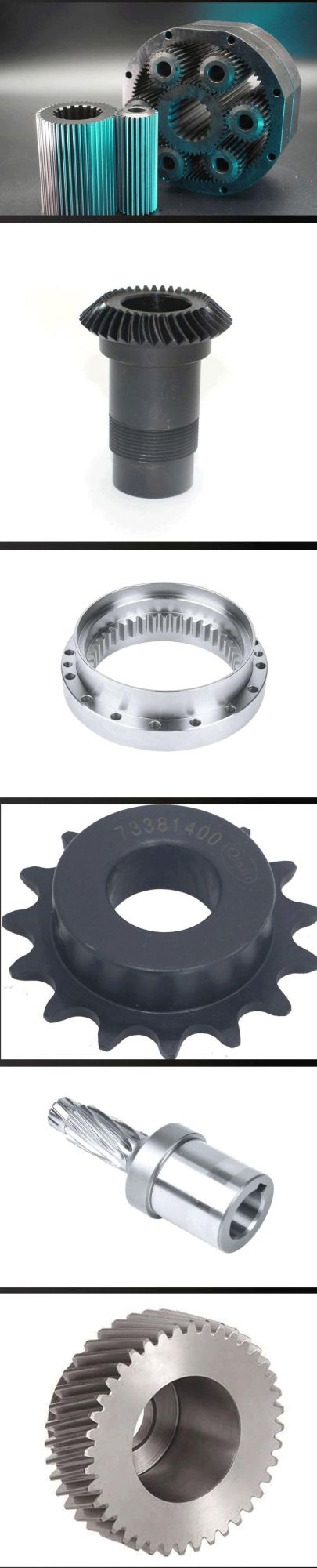 Steel Metal Reduction Starter Shaft Spline Pinion Custom Precision Machine Wheel Transmission Planetary Sun Drive Spur Gear