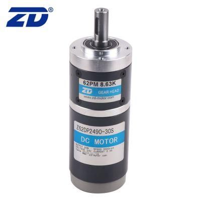 ZD 62mm 3700RPM Rated Current Brush/Brushless Precision Planetary Transmission Gear Motor
