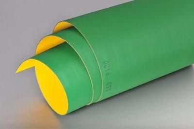 Factory Price High Quality 1.0mm Green Yellow Sandwich Belt Transmission Belt Flat Belt