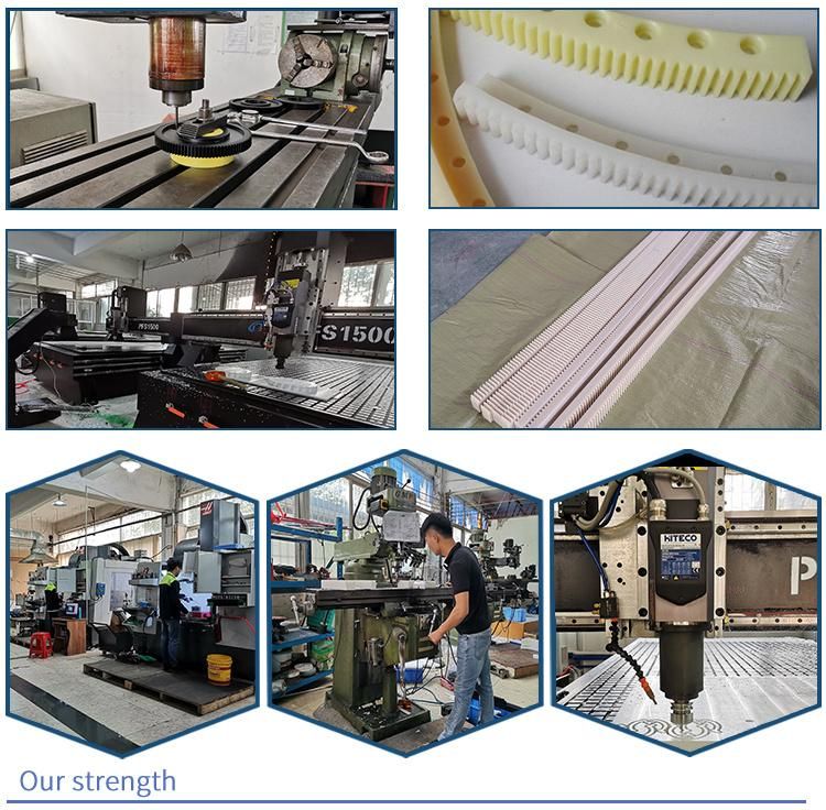 POM Plastic Racks Wear-Resistant and Impact-Resistant Mechanical Equipment Internal Parts Processing Gear Racks