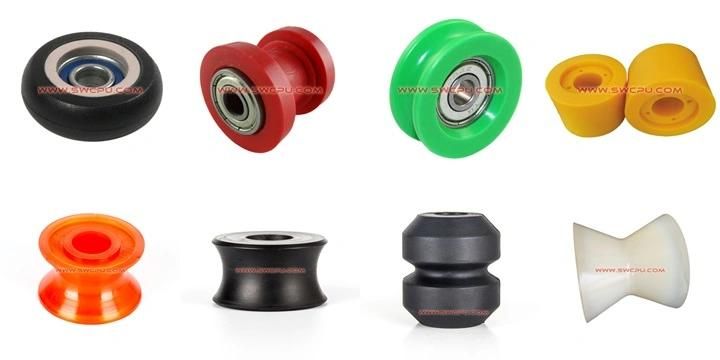 Compression Molded Hard Small Rubber Wheels/Solid PU Pulley