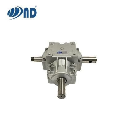 T Series 90 Degree Aluminum Right Angle Bevel Gearbox Agricultural Machinery Parts for Salt Spreaders Spreader Fertiliser Small Round Baller