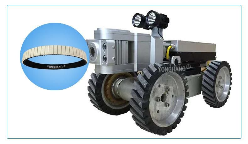 Manufacturers Custom Smart Robot Cater Pillar Drive Belt Rubber Material Robot Track Belt