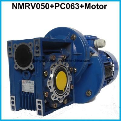 PC090 Helical Gearbox Coupling to Electric Motor