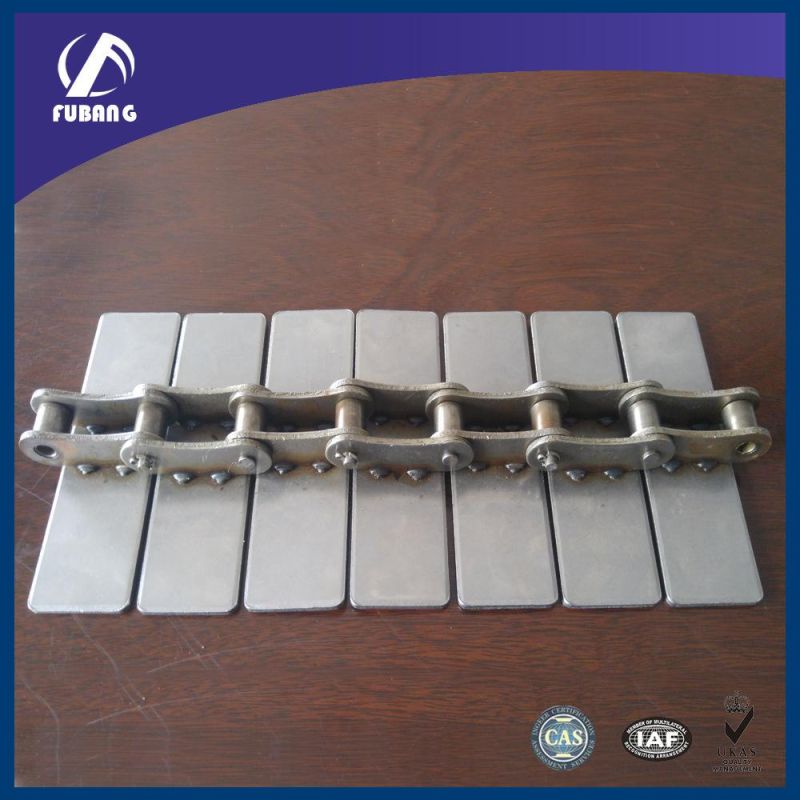 Customized Stainless Steel Roller Transmission Chain Welded Flat Top Chain Table Top Conveyor Chain