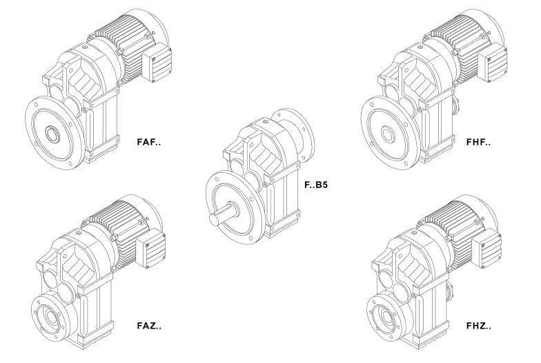 F Series Gear Motor Parallel Shaft Gear Motor and Gear Reducer