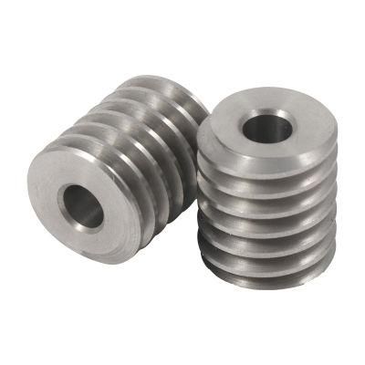 Customized High Precision CNC Machining Hobbing Small Stainless Steel Worm Gear with Carburizing Surface Treatment