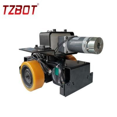 Lurking Agv Direct Motor Drive Wheel 100W Motor Wheel with Damping Spring with 5mm Lifting Height for Unmanned Chassis Agv (TZCS-100-30-TS)