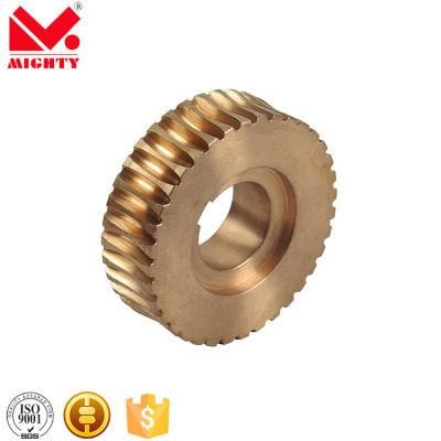 Customized Precision Worm Wheel CNC Driving Brass Steel Worm Gear for Gear Motor