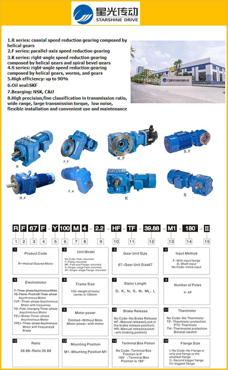 Bevel Helical Gearbox with Inline Motor