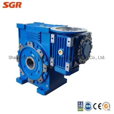 Cast Iron Reducer Double Enveloping Worm Gearbox Transmission with Input Shaft