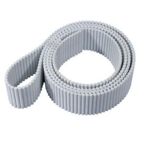White Color Steel Core PU Timing Belt with Double-Sided Teeth