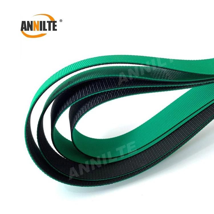 Annilte Factory 2.0mm Green and Yellow Textile Tangential Drive Belt