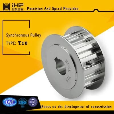Hotsale C45 Steel or Aluminium T10 Timing Pulley with High Precision