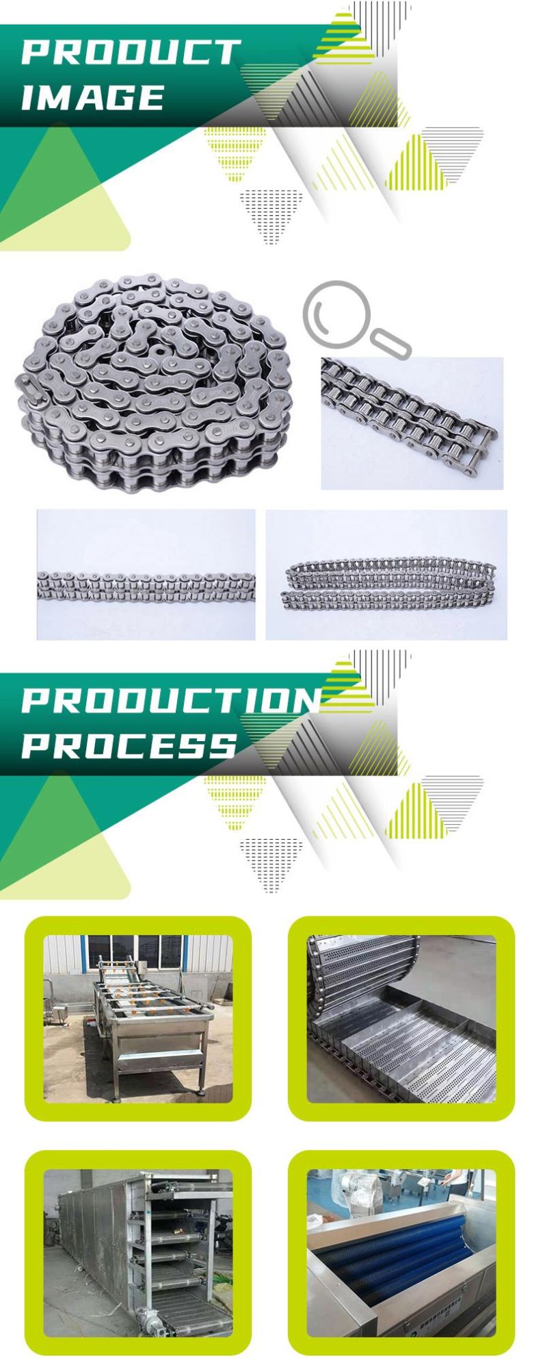 Factory OEM ODM Customized and Standard Stainless Steel Material Roller Chain/Agriculture Chain/Industrial Chain