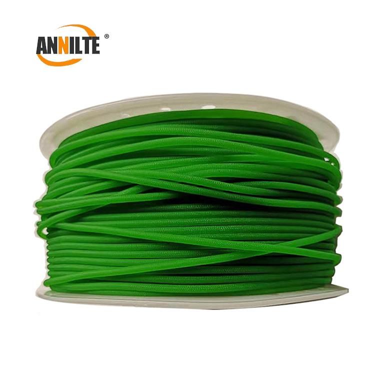 Annilte Green PU Polyurethane Rough Surface Round Belt Dive Transmission Industrial Belt