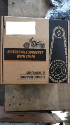 Gn125 Cg125 45-15t 420-41t 428-116L Motorcycle Sprocket and Chain Kit for Honda