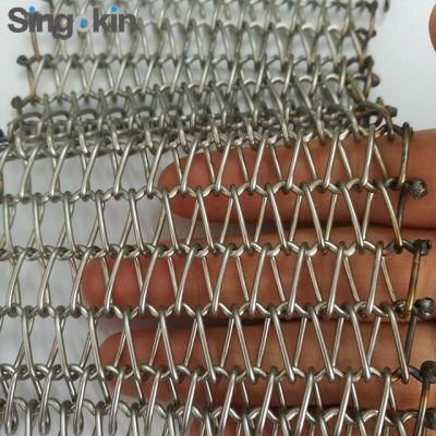 Stainless Steel Balanced Weave Mesh Belt Spiral Wire Mesh Conveyor Belt