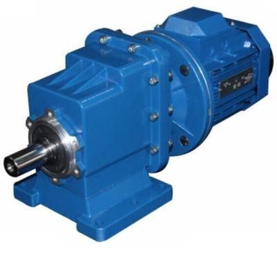 Inline Solid Shaft Modular Transmission Gear Reduction Helical Gearbox