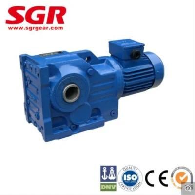 Helical Bevel Horizontal Type Gear Speed Reducer with Hollow Shaft