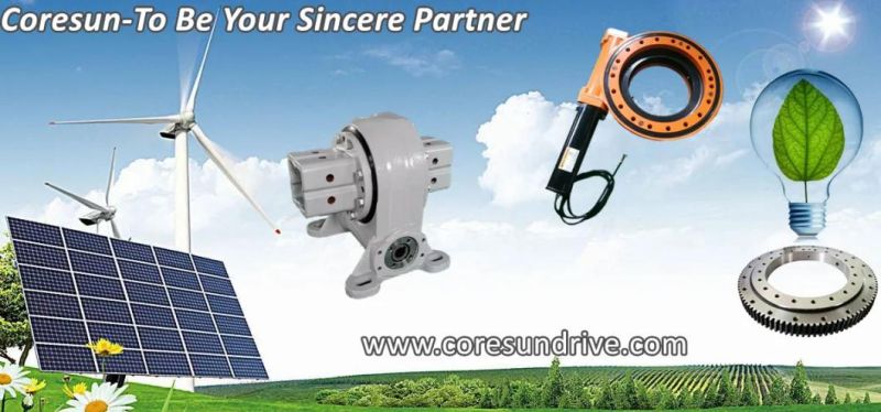 Single Axis PV Panels Solar Tracker Slewing Drive Gear Motor