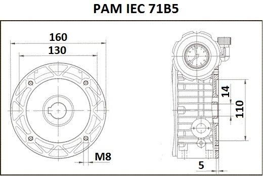 Ce Approved Udl005 Udl Coaxial Stepless Reducer Variator Gearbox