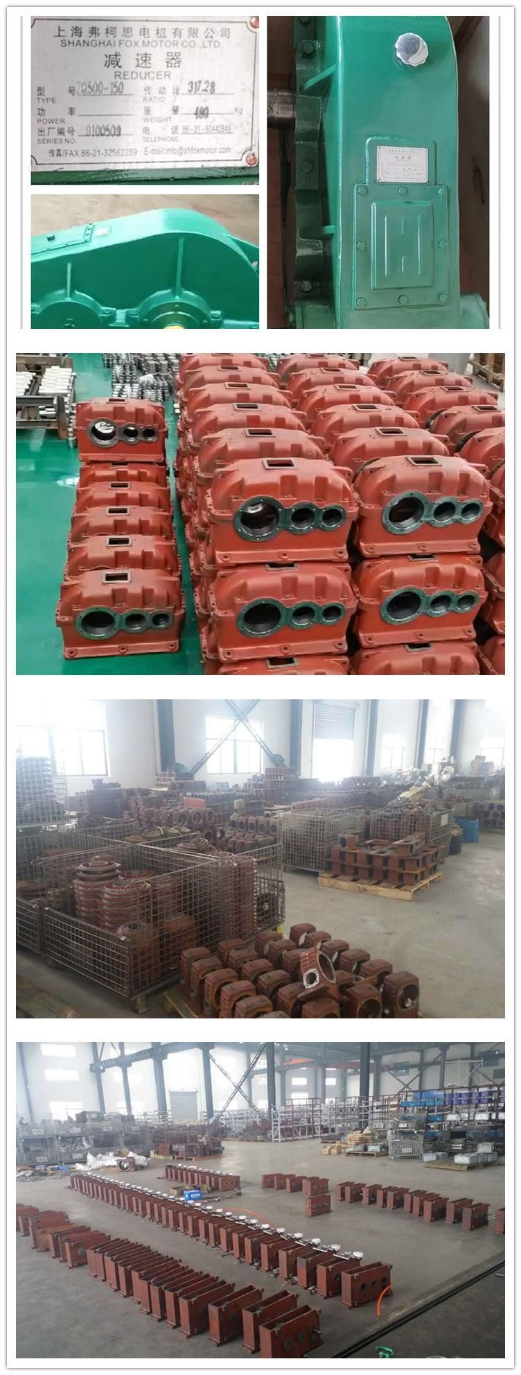 Hot selling soft tooth gear cylindrical gearbox  transmission Reducer ZQ500  JZQ650 gear speed reducer