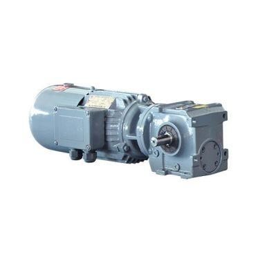 S87 Helical Worm Speed Reducer with Motor