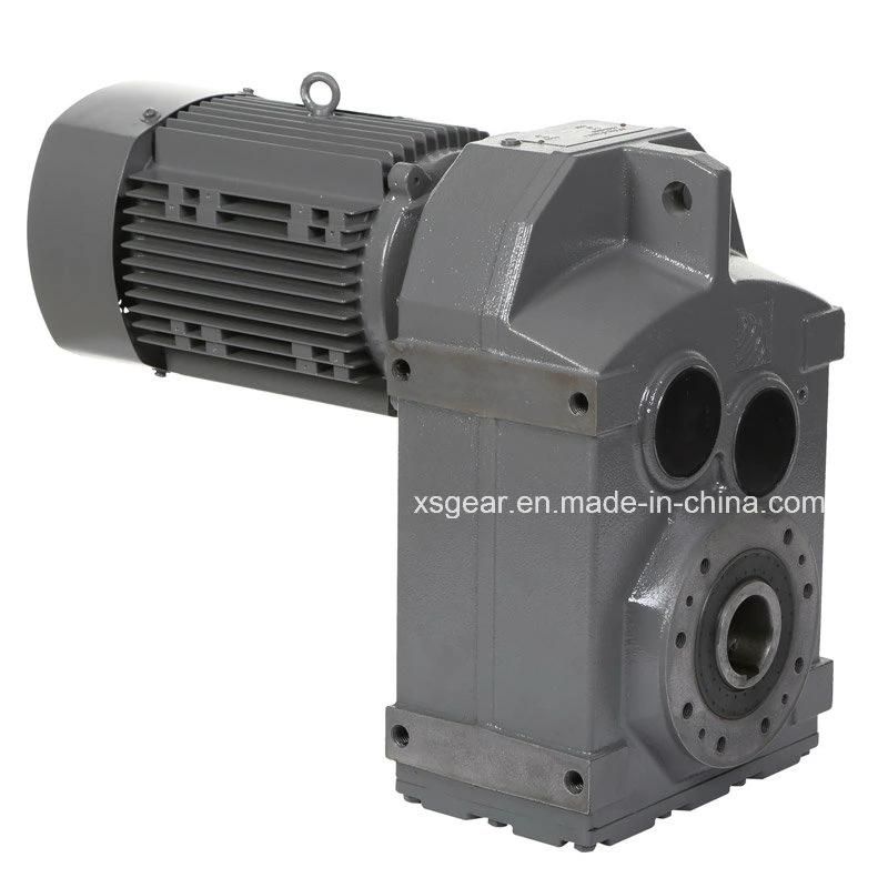 F Series Parallel Shaft Helical Gearbox Geared Motor Speed Reducer