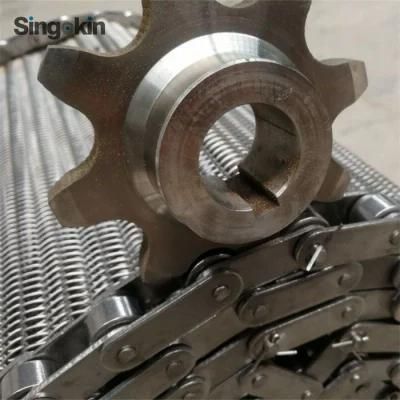 Food Grade Stainless Steel Chain Link Mesh Conveyor Belt for Biscuit