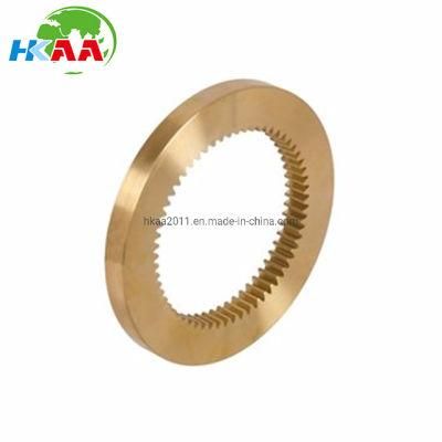 CNC Machining Precision Small Internal Gear Made of Brass Ms58