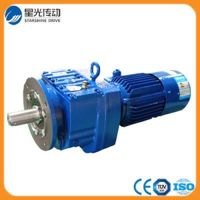RF87 Helical Gearbox R Series Speed Reducer Geared Motor for Conveyor