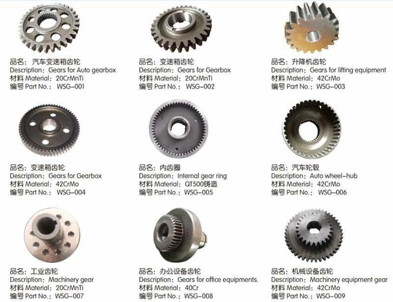 Grain Bean Wheat Agricultural Combine Harvester Transmission Gear
