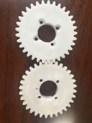 PA66 White Inject Plastic Rubber Gear