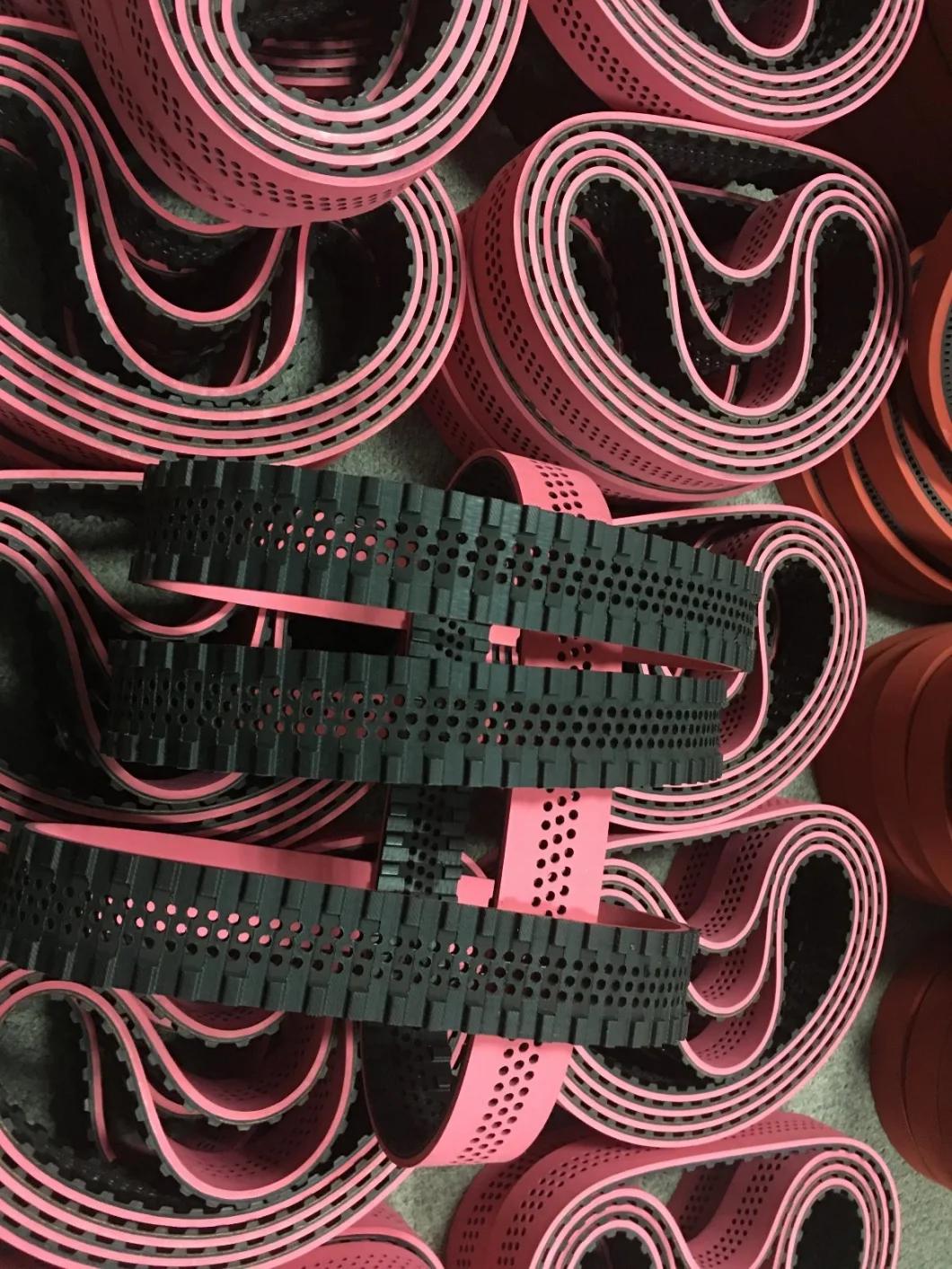 Red Rubber Coating Timing Belt 255h for Packaging Machine