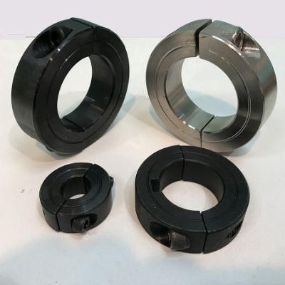 Zinc Plated Oxide Blacked Steel Double Split Shaft Collar with Set Screw