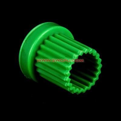 OEM Mini Size White UHMWPE Helical Cylindrical Gear / Gear Shaft