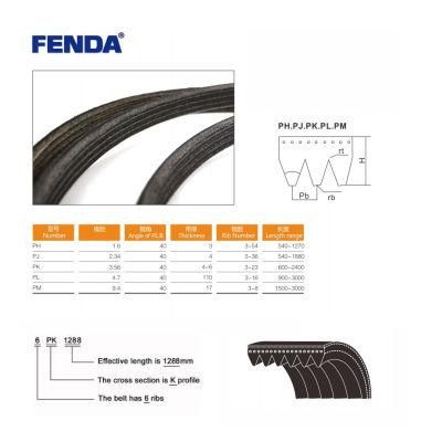 Fenda for African Market 4pk835 Poly V Belts Auto Belts