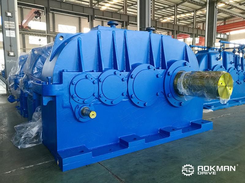 Dy 2 Stage Series Shaft Horizontal Mounted Gear Reducer Gearbox Industrial Reduction